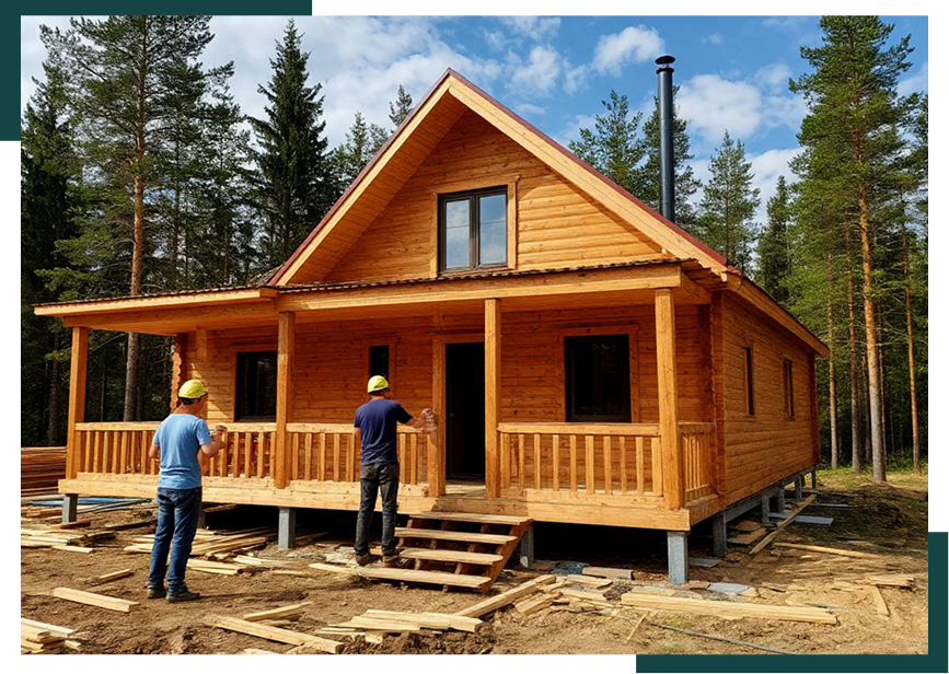 Строительство дома из бруса